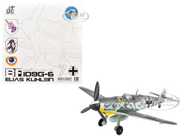 Messerschmitt BF 109G-6 Fighter Aircraft JG 51 Bulgaria (1944) German Luftwaffe 1/72 Diecast Model by JC Wings