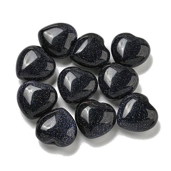 Synthetic Blue Goldstone Beads