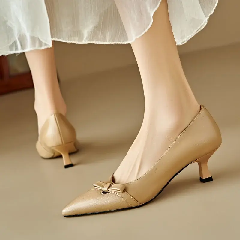 CHIKO Elbio Pointy Toe Kitten Heels Pumps Shoes