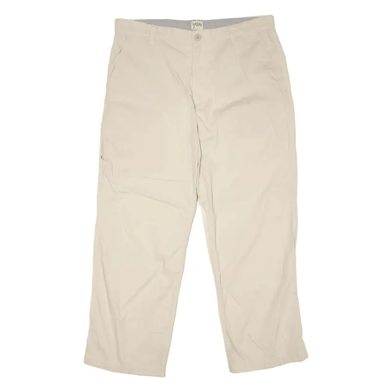 DOCKERS Trousers Cream Regular Straight Mens W36 L29