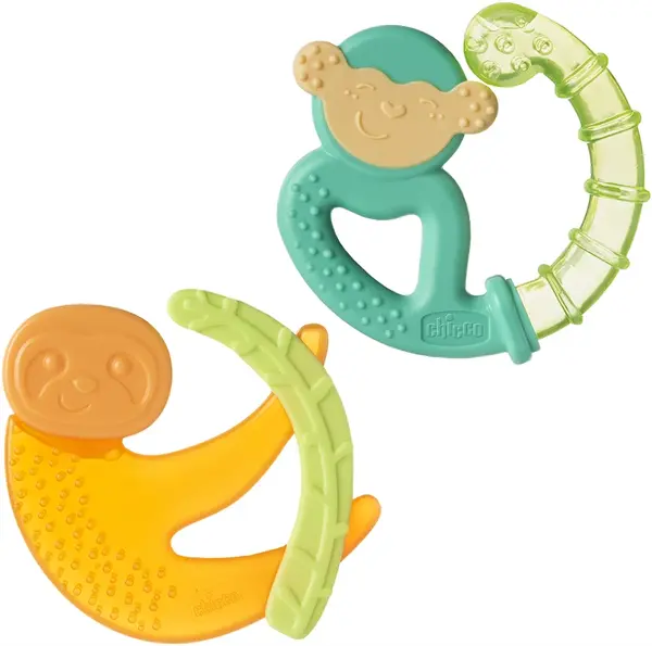Chicco Fresh Monkey Teether 4m+ Turquoise
