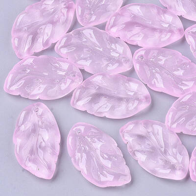 Transparent Spray Painted Glass Pendants