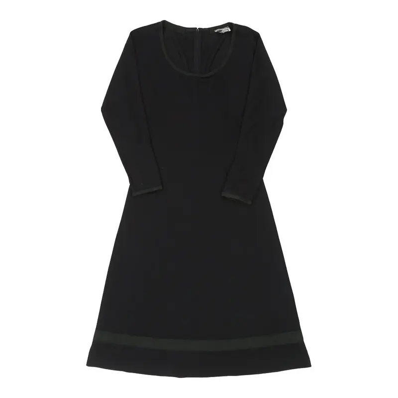 Luisa Spagnoli Midi Dress - Medium Black Viscose Blend | Size: medium