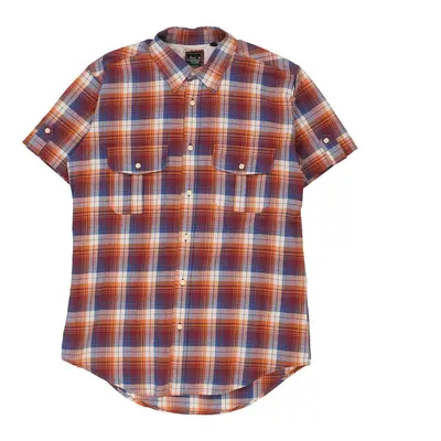 Best Company Checked Check Shirt - Medium Red Cotton