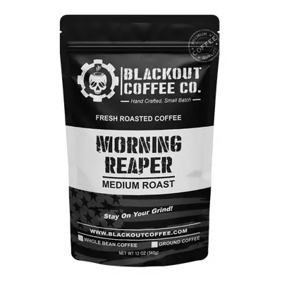 Morning Reaper Coffee - Dan Bongino Coffee - Medium Roast Coffee - Whole Bean - Ground Coffee, Ground
