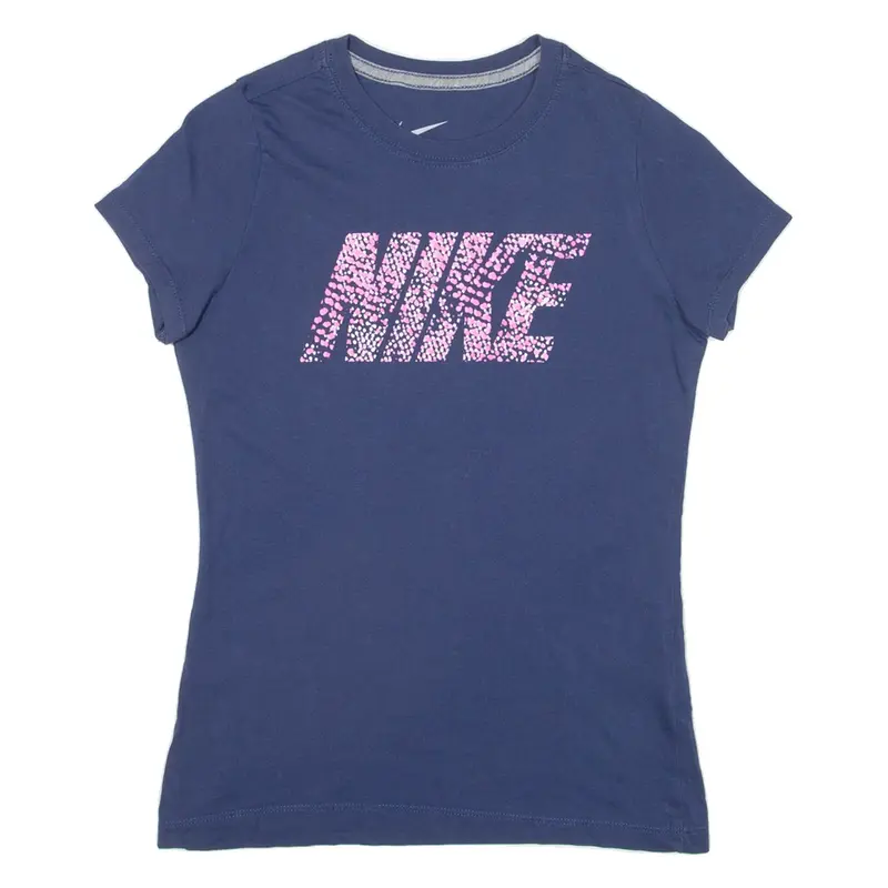 NIKE Girls T-Shirt Blue L