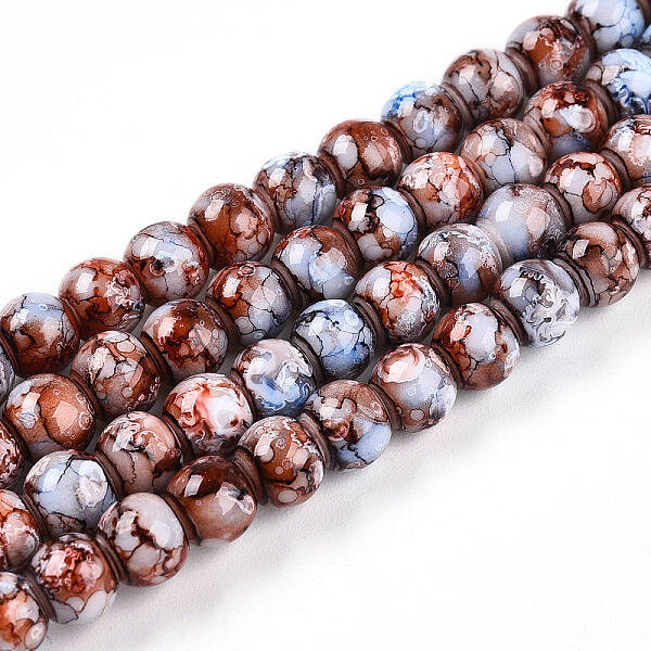 Baking Painted Glass Beads Strands