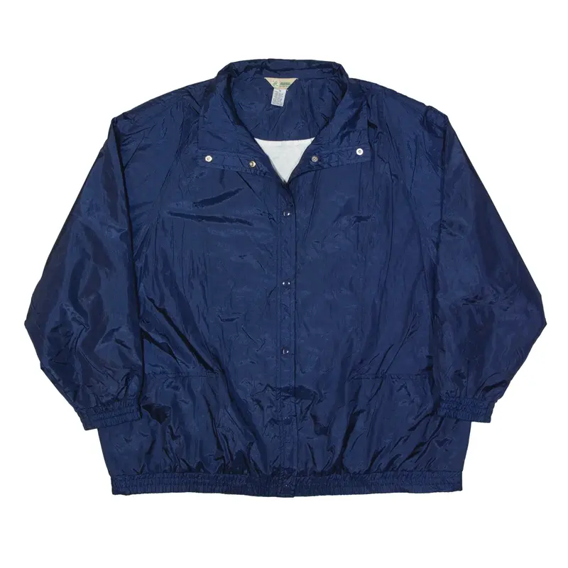 HABAND Shell Jacket Blue Nylon 90s Womens 3XL