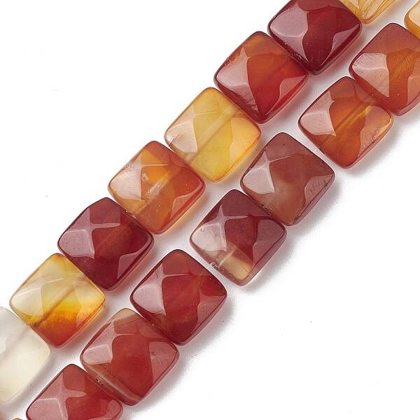 Natural Red Agate Beads Strands