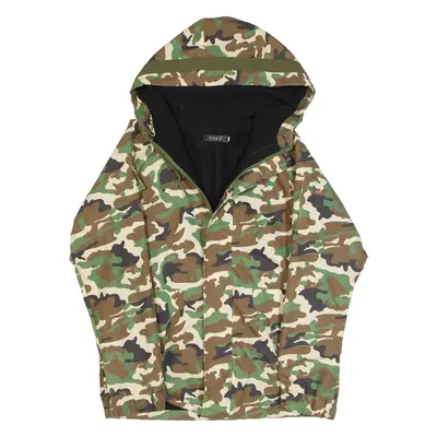 VSKA Fleece Lined Mens Jacket Green Camouflage S