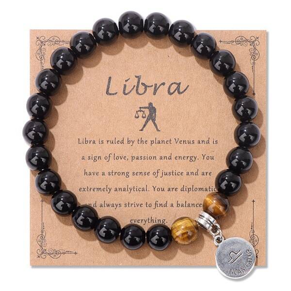 Natural Tiger Eye & Agate Beaded Stretch Bracelets