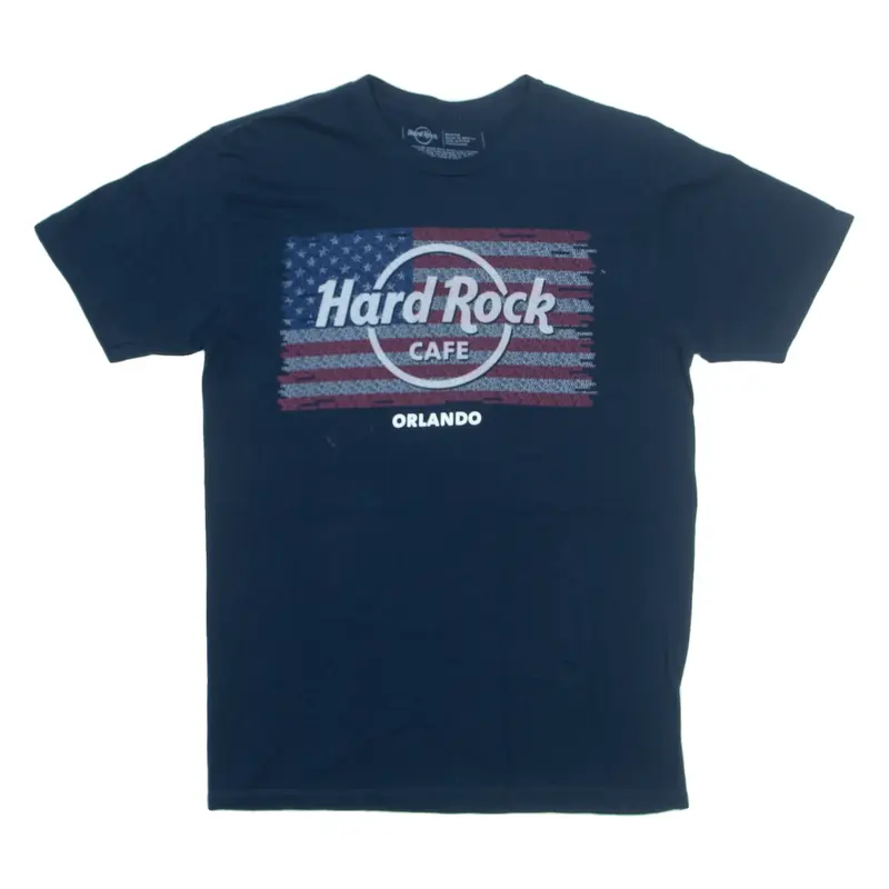 HARD ROCK CAFE Orlando Mens T-Shirt Blue USA M