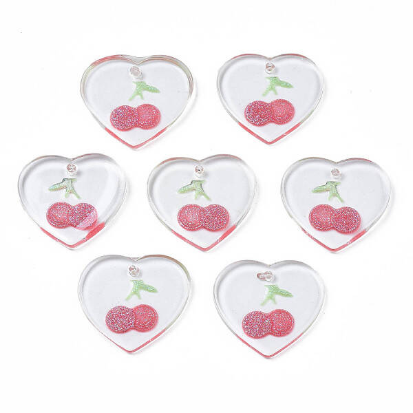 Transparent Resin Pendants