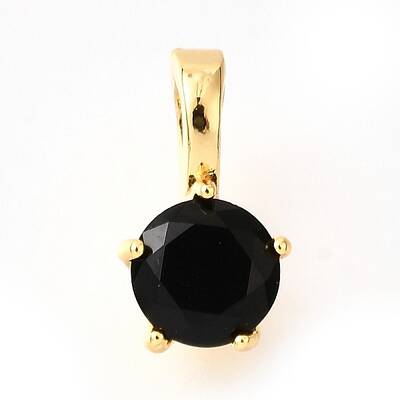 Brass Micro Pave Cubic Zirconia Charms