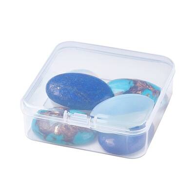 Opalite & Natural Lapis Lazuli & Dyed Synthetic Turquoise Cabochons