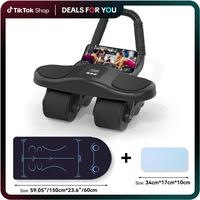 Premium 4 wheel coreFlex Abdominal Wheel Men's and Women's Home Elbow Brace Roller Exercise and Fitness Equipment Four-wheel ...