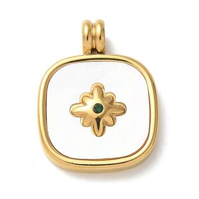 304 Stainless Steel Rhinestone Pendants