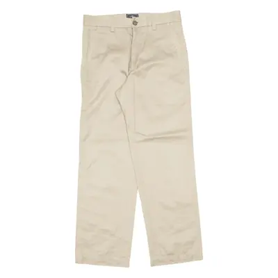 DOCKERS D1 Khaki Trousers Beige Slim Straight Mens W29 L30