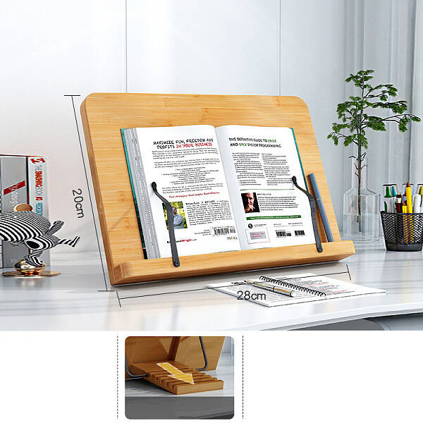 Wooden Foldable Desktop Book Stand for Reading