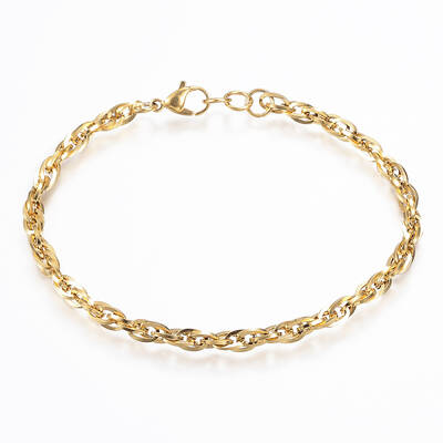 304 Stainless Steel Rope Chain Anklets