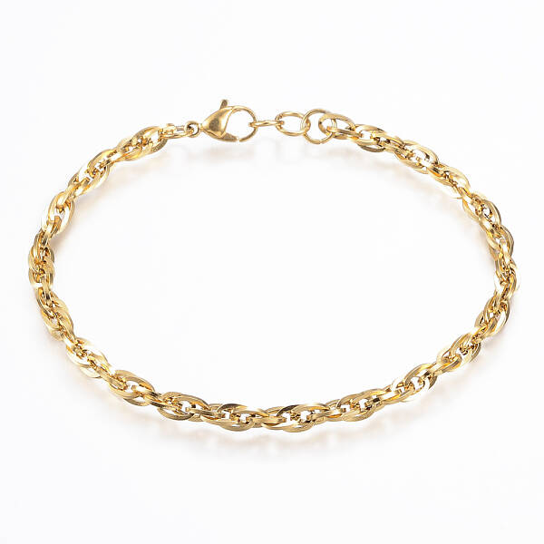 304 Stainless Steel Rope Chain Anklets