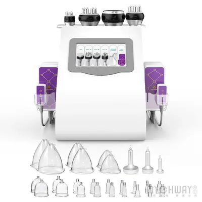Unoisetion 6 in 1 40K Cavitation RF Slimming Laser Lipo Vacuum Buttuck Large Machine for Spa Salon Studio Home Use | DT-BS001...