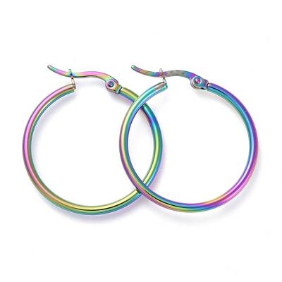 304 Stainless Steel Big Hoop Earrings