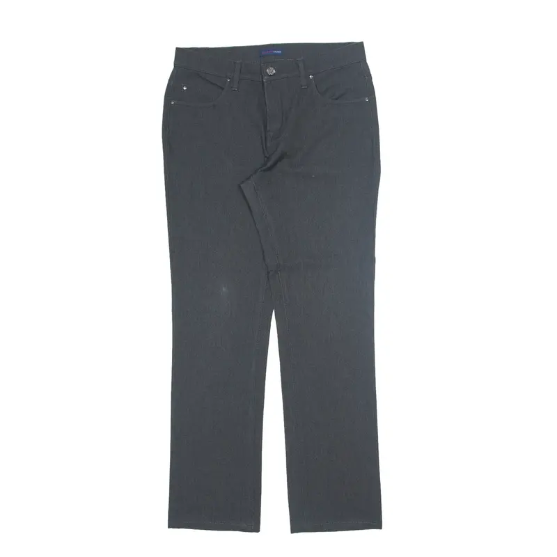 TRUSSARDI JEANS Stretch 130 Trousers Grey Regular Tapered Womens W30 L30