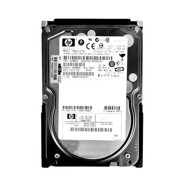 AB422-69001 HP 146GB Ultra-320 SCSI 10000 3.5-inch 8MB Hard Drive