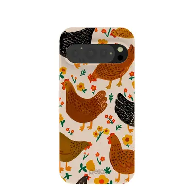 Seashell Chicken Garden Google Pixel 9/9 Pro Case