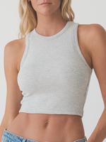 Chunky Binding Ribbed High Neck Brami (Crop) Womenswear Casual