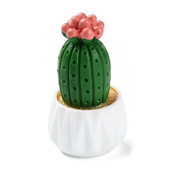 Resin Simulation Potted Cactus