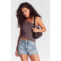 Pacsun Women's Light Indigo Star High Waisted Denim Festival Shorts