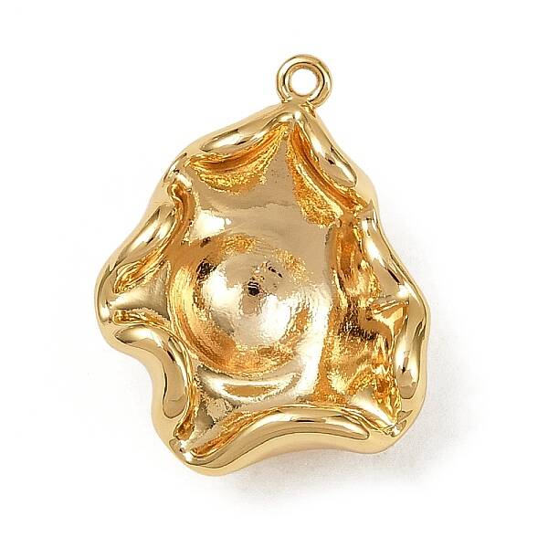 Nuggets Brass Pendant Cabochon Settings for Pearl