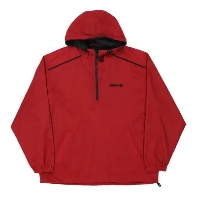 Timberland Jacket - Medium Red Polyester Blend