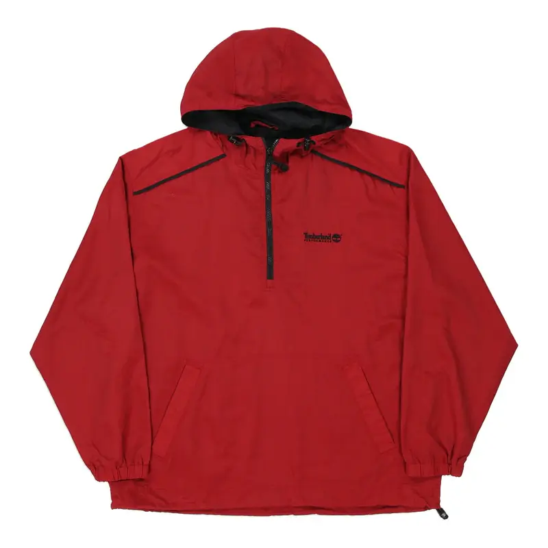 Timberland Jacket - Medium Red Polyester Blend