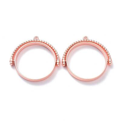 Alloy Open Back Bezel Pendants