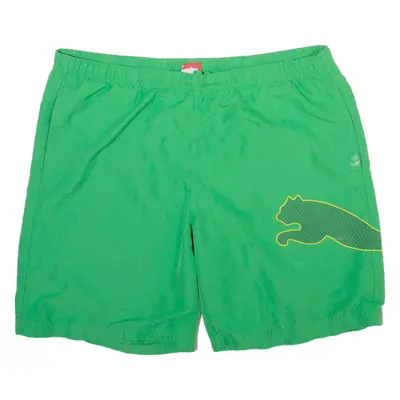 PUMA Mens Casual Shorts Green L W36