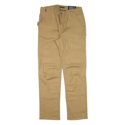 TIMBERLAND Carpenter Double-knee Workwear Womens Trousers Brown Straight W32 L30
