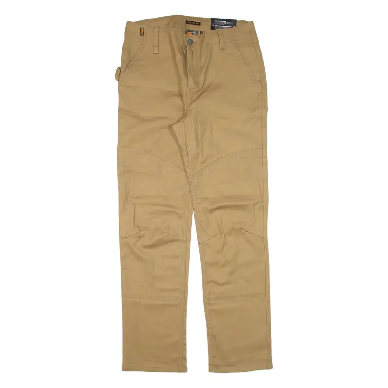 TIMBERLAND Carpenter Double-knee Workwear Womens Trousers Brown Straight W32 L30