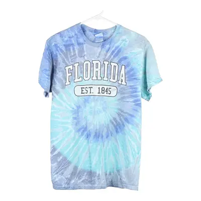 Florida Colortone Tie-Dye T-Shirt - Medium Blue Cotton