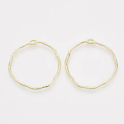 Alloy Open Back Bezel Pendants