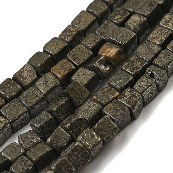Natural Pyrite Beads Strands