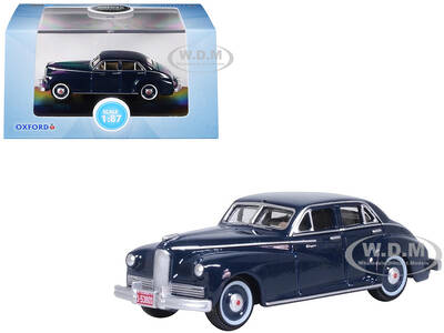 1942 Packard Clipper Touring Sedan Packard Blue 1/87 (HO) Scale Diecast Model Car by Oxford Diecast