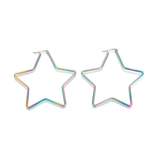 304 Stainless Steel Hoop Earrings