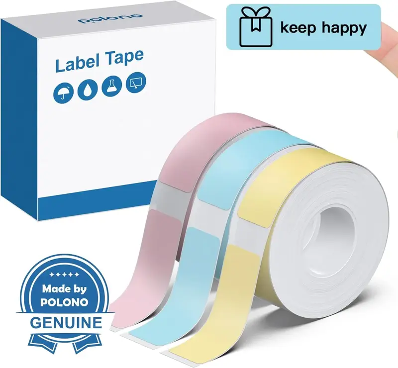 Genuine P31S and P21 Printer Label Maker Tape, Adapted Label Print Paper, 14x40mm(0.59\