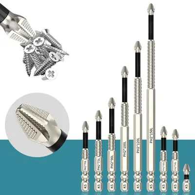 2025 Upgraded Magnetic Screwdriver Drill Bit Set Anti-Slip Bits for Impact Driver/Drill, Upgrade Magnetic Durability Screwdri...