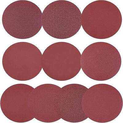 SUPERFINDINGS 100pcs Self-Adhesive Sanding Discs Pads NO-Hole 150mm for Random Orbital Sander 60/80/120/180/240/320/400/600/8...