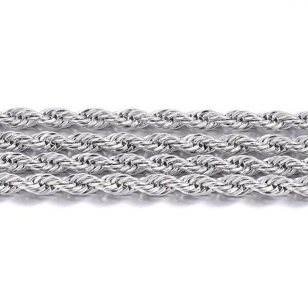 Tarnish Resistant 304 Stainless Steel Rope Chains