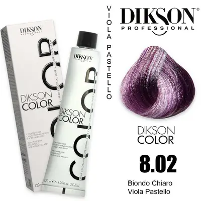 Dikson Color 120 Ml 8.02 Light Blonde Pastel Violet